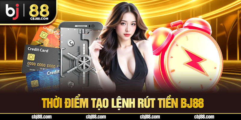 Thời điểm tạo lệnh rút tiền BJ88